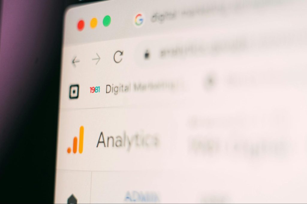 An overview of the dashboard of an analytics platform.